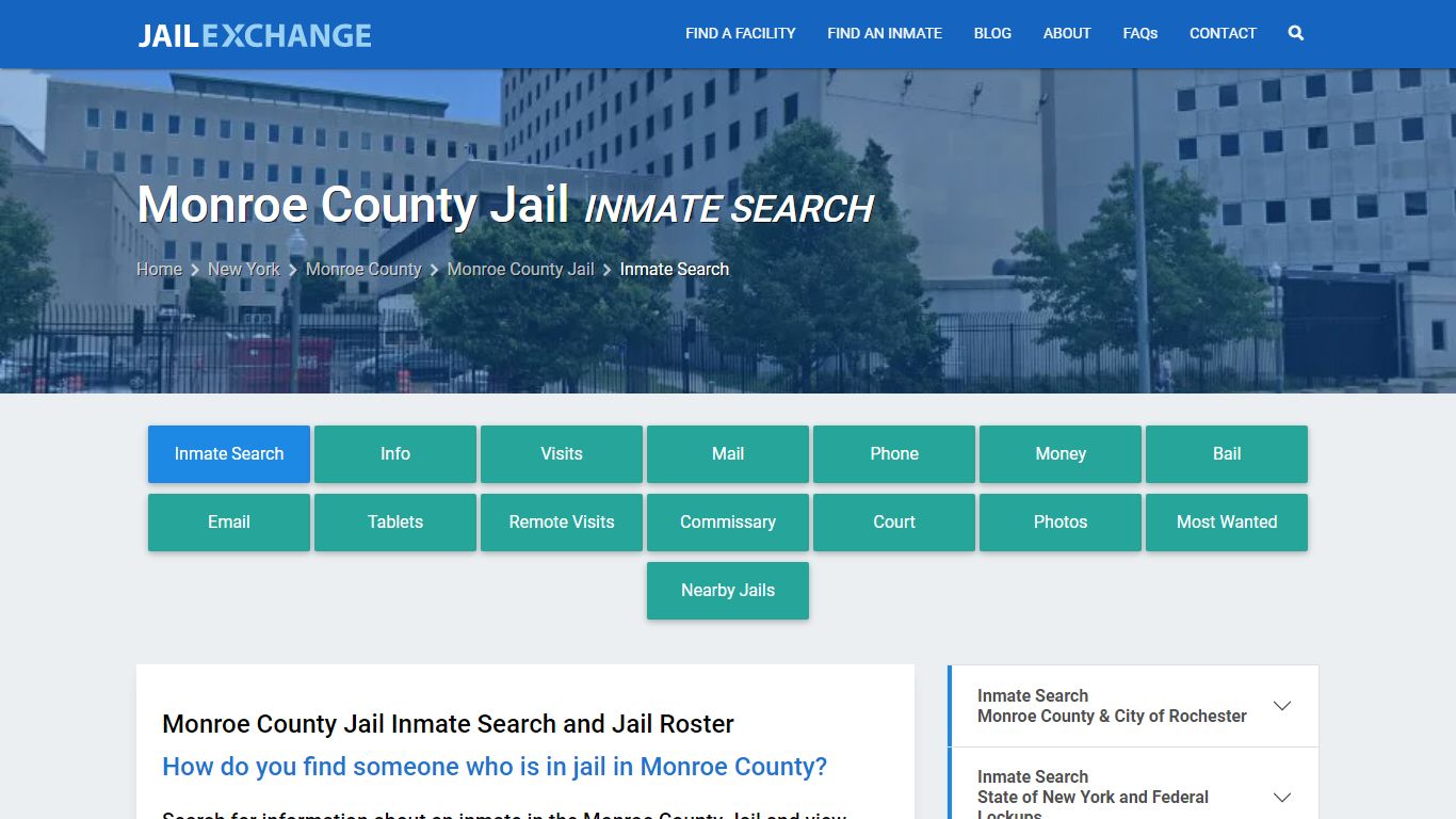 Monroe County Jail Inmate Search - Jail Exchange